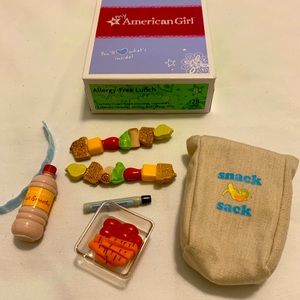 American Girl Allergy Free Lunchbox Set with Box - Like New